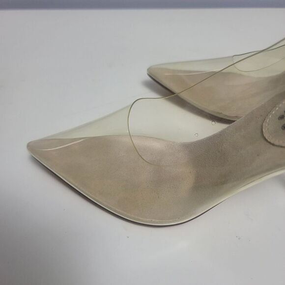 Capes Robbin glass doll clear pointy toe high heel pumps, 8 - Picture 8 of 8